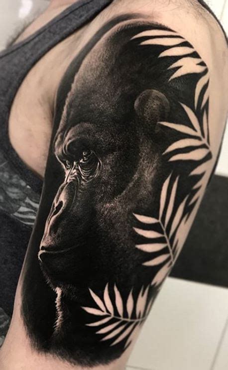 gotilla tattoo|100 Unique Gorilla Tattoos You’ll Need to See